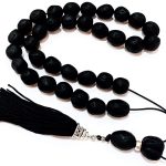 Αρωματικό 33άρι κομπολόι από μοσχοκάρυδο μαύρο JUN 44