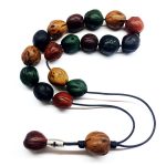 Κομπολόι από μοσχοκάρυδο πολύχρωμο αρωματικό JUN 60