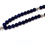 Προσευχητάρι 33 χάντρες από μπλε Αχάτη Βραζιλίας CROS 3