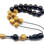 Κομπολόι από Έβενο και Ελιά EBO 29