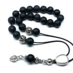 Κομπολόι από Όνυχα μαύρο ματ STO 47