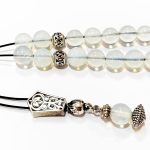 Κομπολόι από ημιπολύτιμο λίθο Φεγγαρόπετρα STO 33