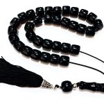 Κρητικό κομπολόι μαύρο 33άρι  από Ρητίνη RIT 14