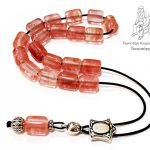 Κομπολόι από Χαλαζία φράουλα ( Quartz ) STO 22