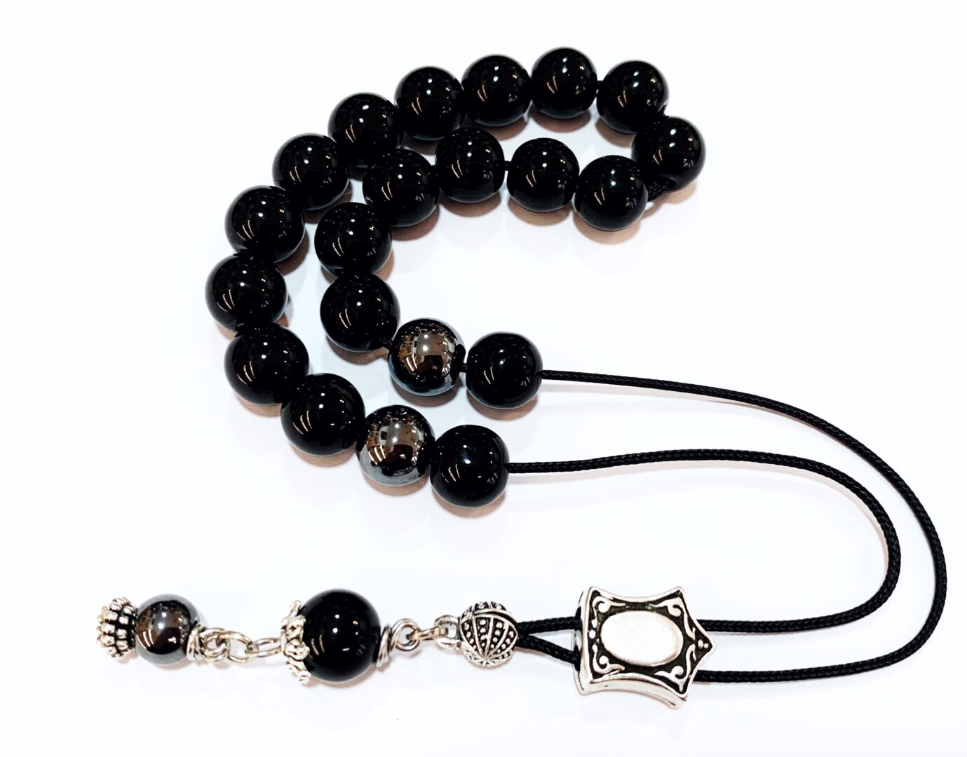 img_1708 Κομπολόι από Όνυχα μαύρο και Αιματίτη STO 46 - Image 1