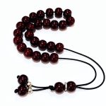 Κομπολόι από Ρητίνη μπορντό RIT 28