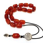 Κομπολόι από ημιπολύτιμο λίθο Αχάτη Καρνεόλη STO 66