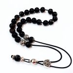 Κομπολόι από Αχάτη μαύρο ριγέ STO 65