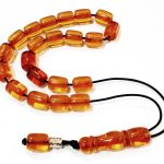 Κομπολόι από Ρητίνη στο χρώμα του κεχριμπαριού RIT 4