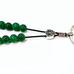 Μπρελόκ μίνι κομπολογάκι από Αχάτη πράσινο  KEY 30