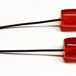 Μπεγλέρι από ρητίνη κόκκινες χάντρες BEG 80