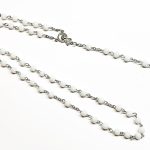 Ροζάριο λαιμού μοναστηριακό λευκό ROS 10