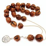 Αρωματικό κομπολόι από Μοσχοκάρυδο με σκαλιστούς σταυρούς JUN 1