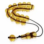 Κομπολόι από Ρητίνη κίτρινη RIT 11