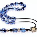 Κομπολόι από Ρητίνη σε μπλε διαυγές χρώμα RIT 38