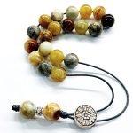 Κομπολόι από ημιπολύτιμο λίθο Νεφρίτη STO 67