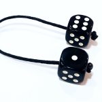 Μπεγλέρι από Ζάρια ρητίνης μαύρα  BEG 91