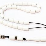 Κομπολόι 33άρι από Βακελίτη λευκό απομίμηση κόκκαλου BAK 20