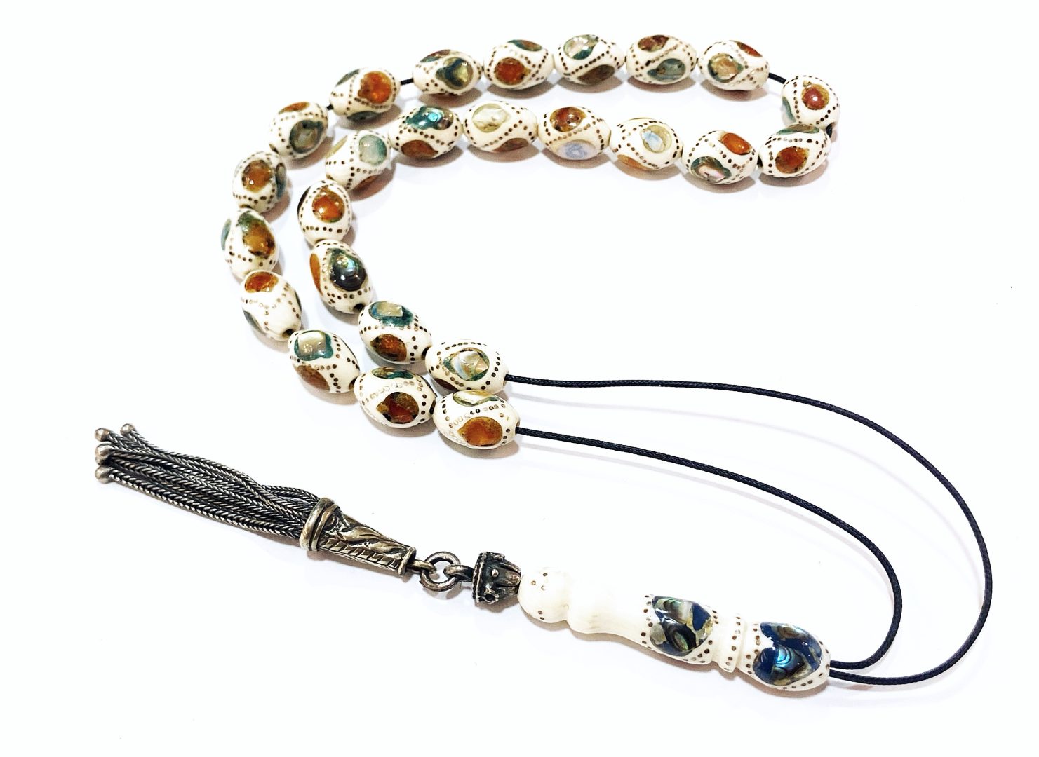 img_4331 Κομπολόι από Ελεφαντόδοντο στολισμένο ELE 225 - Image 1