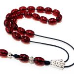 Κομπολόι από Ρητίνη σε διαυγές κερασί χρώμα RIT 9