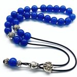 Κομπολόι από Αχάτη μπλε ρουά STO 37