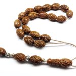 Κομπολόι από Κουκ ξύλο φοινικόδεντρου σκαλιστό WOO 7