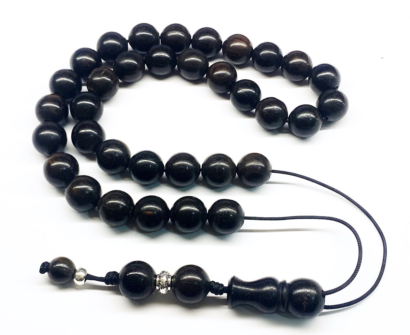 img_5154 Κομπολόι 33άρι από Έβενο στρογγυλό EBO 28 - Image 1