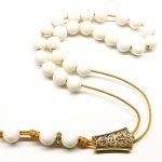 Κομπολόι από Κόκκαλο καμήλας με χρυσά Μπρονζέ στοιχεία CB 21