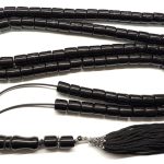 Κρητικό μαύρο κομπολόι με 101 χάντρες από Ρητίνη RIT 101