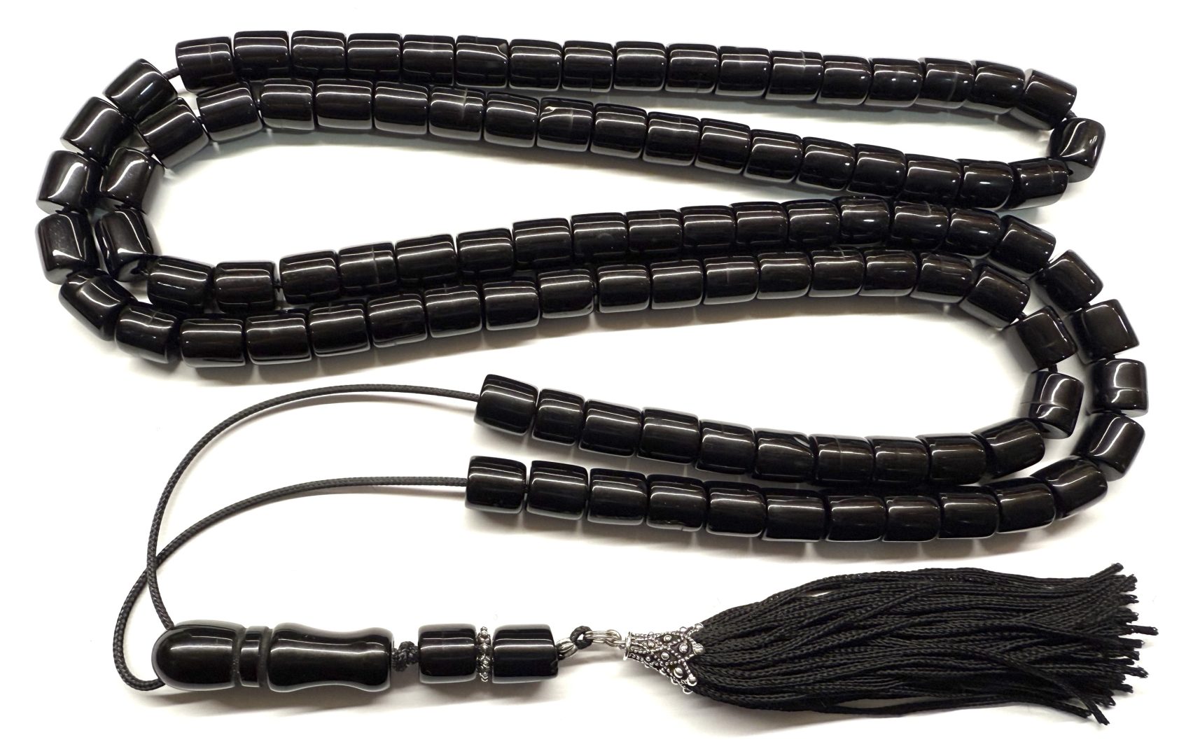 img_3257-5 Κρητικό μαύρο κομπολόι με 101 χάντρες από Ρητίνη RIT 101 - Image 1