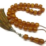 Κομπολόι 33άρι από Μαστίχα Αιγύπτου νέας κοπής πορτοκαλί MAS 218