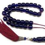 Κομπολόι 33άρι από Μαστίχα Αιγύπτου νέας κοπής μπλε ρουά MAS 172