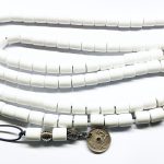 Κρητικό λευκό κομπολόι με 101 χάντρες από Ρητίνη RIT 102