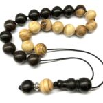 Κομπολόι από ξύλο Ελιάς και Έβενου EBO 69