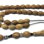 Κομπολόι 33άρι από Ξύλο Κουκ σκαλιστό  WOO 11