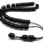 Κρητικό μαύρο κομπολόι 33άρι από Ρητίνη RIT 45