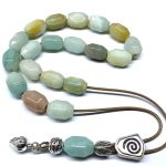 Κομπολόι από Αμαζονίτη ταγιέ STO 79