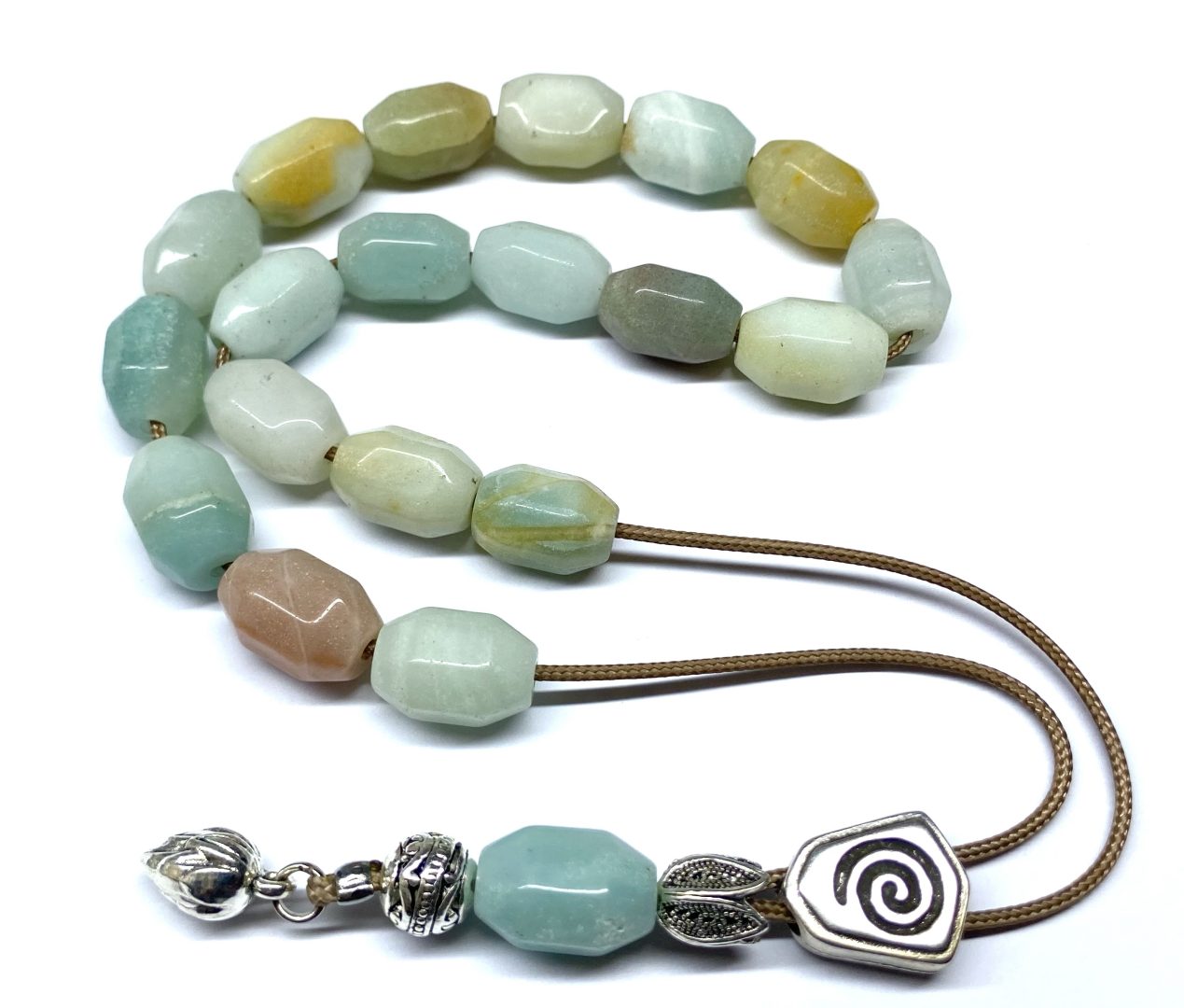 img_3659-2 Κομπολόι από Αμαζονίτη ταγιέ STO 79 - Image 1