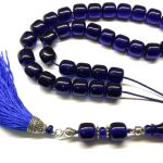 Κομπολόι 33άρι από Μαστίχα Αιγύπτου νέας κοπής μπλε ρουά MAS 280