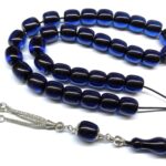 Κομπολόι 33άρι από Μαστίχα Αιγύπτου νέας κοπής μπλε ρουά MAS 278