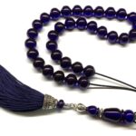 Κομπολόι 33άρι από Μαστίχα Αιγύπτου νέας κοπής μπλε ρουά MAS 158