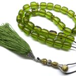 ΠΡΟΣΦΟΡΑ! Κομπολόι 33άρι από Μαστίχα Αιγύπτου παλαιάς κοπής πράσινη λαδί MAS 365