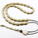 Κομπολόι από Ελεφαντόδοντο κεντημένο με Ασήμι ELE 235