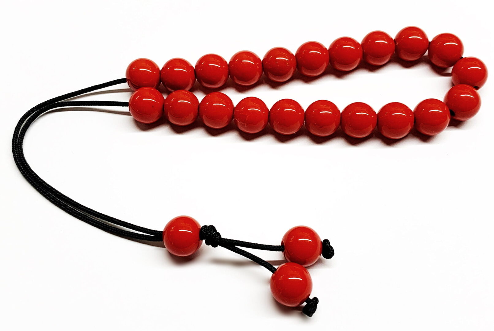 Κομπολόι μπομπονιέρας από Ρητίνη κόκκινη