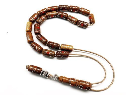 Κομπολόι από ξύλο φοινικόδεντρου Κούκ στολισμένο